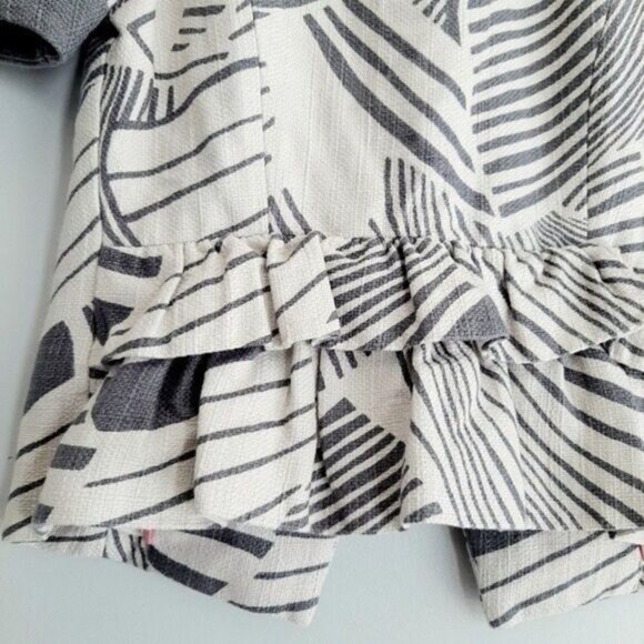 TAIKONHU Anthropologie Flights Of Fancy Short Sleeve Crop Jacket Sz 4 - Picture 12 of 15